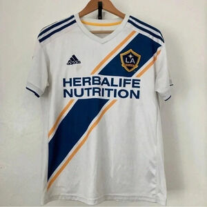 ADIDAS LOS ANGELES GALAXY MLS  HOME JERSEY  Mens NWT‎ SIZE M
